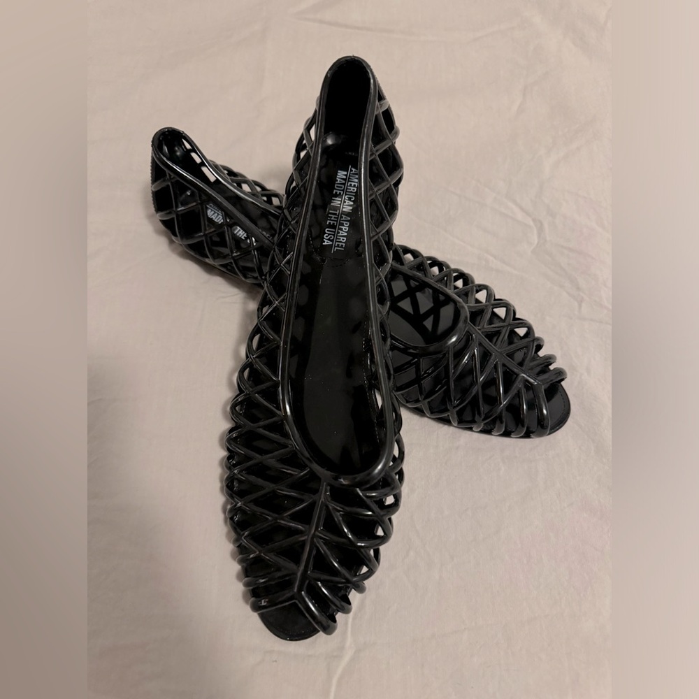 American Apparel Jelly Flat Sandals
